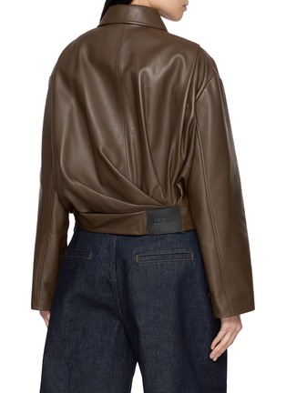 Back View - Click To Enlarge - LOEWE - Balloon Draped Calfskin Leather Jacket
