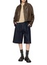Figure View - Click To Enlarge - LOEWE - Balloon Draped Calfskin Leather Jacket
