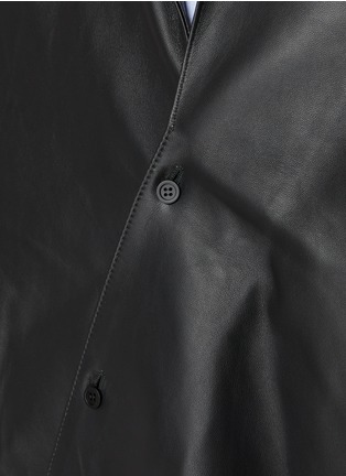  - LOEWE - Asymmetric Front Leather Shirt