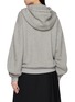 Back View - Click To Enlarge - LOEWE - Flamenco Leather Cord Zip Up Cotton Cashmere Fleece Hoodie