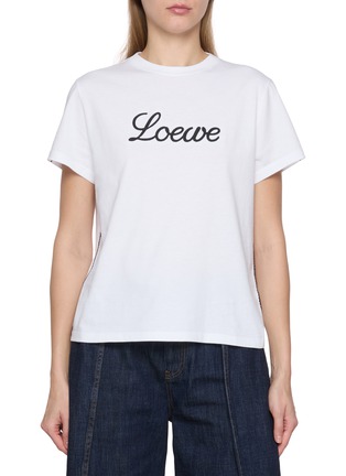 Main View - Click To Enlarge - LOEWE - Cursive Logo T-Shirt