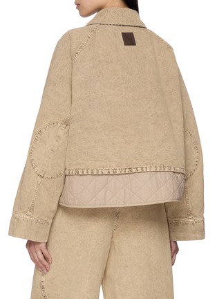 Back View - Click To Enlarge - LOEWE - Quilted Lining Cotton Wool Denim Jacket