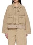 Main View - Click To Enlarge - LOEWE - Quilted Lining Cotton Wool Denim Jacket