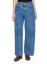 LOEWE Anagram Embroidered Denim Baggy Jeans