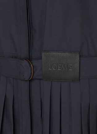  - LOEWE - Pleated Belted Shirt Dress