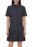 Main View - Click To Enlarge - LOEWE - Pleated Belted Shirt Dress