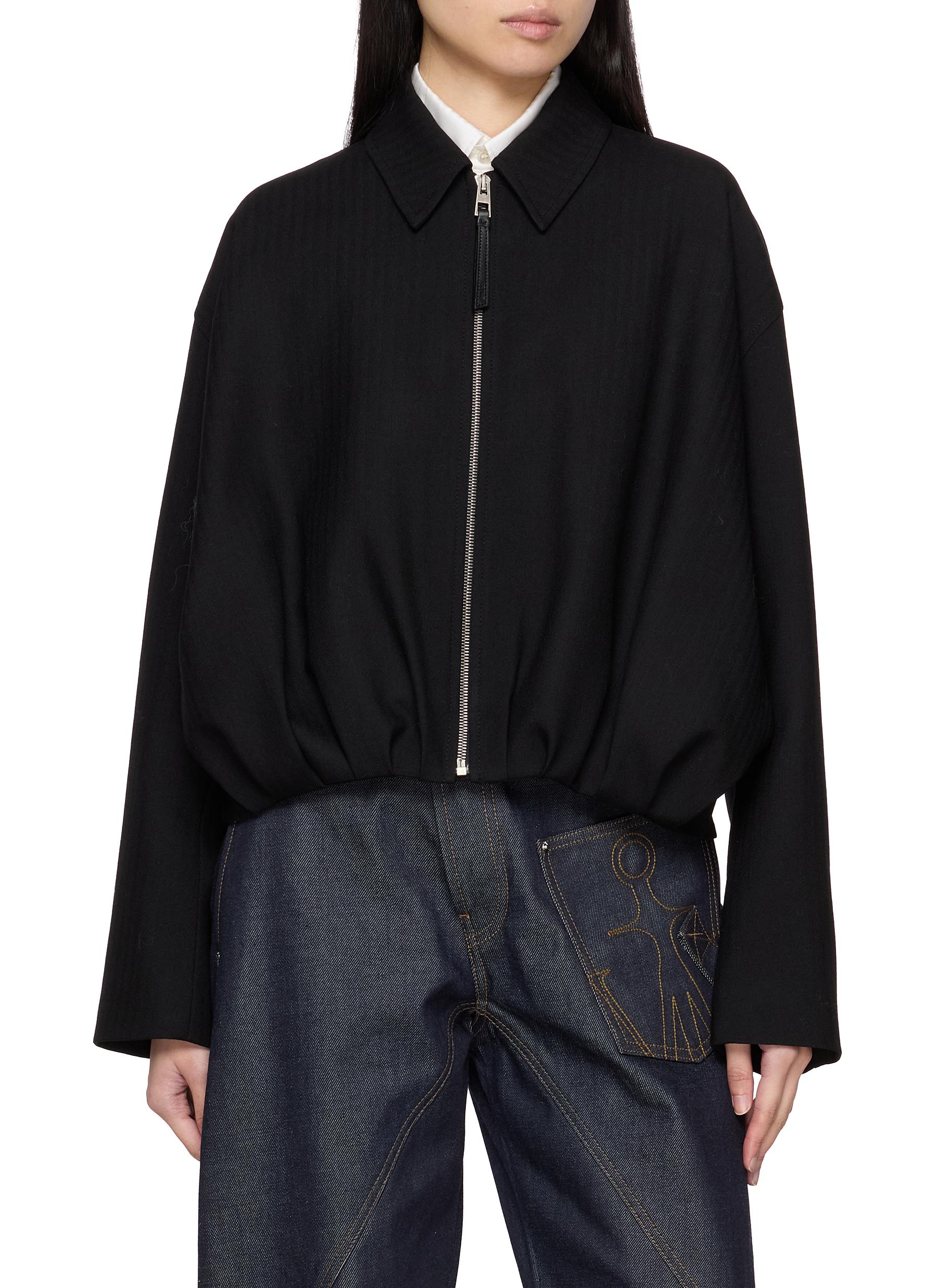 LOEWE | Back Draped Balloon Wool Jacket | Women | Lane Crawford