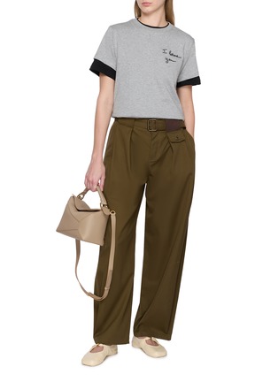 Figure View - Click To Enlarge - LOEWE - I LOEWE You Embroidered T-Shirt