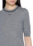  - LOEWE - Contrast Piping Wool Knit Top