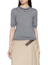 LOEWE Contrast Piping Wool Knit Top