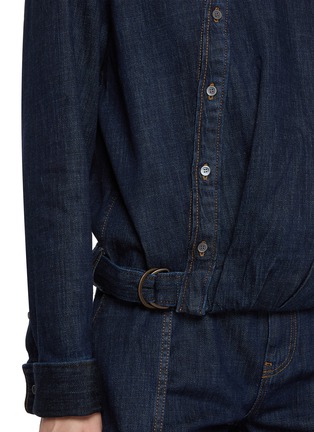  - LOEWE - Balloon Raw Dark Wash Denim Belted Shirt