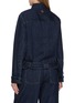 Back View - Click To Enlarge - LOEWE - Balloon Raw Dark Wash Denim Belted Shirt