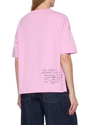Back View - Click To Enlarge - LOEWE - x Louis Wain Cat Anagram Embroidery T-Shirt