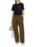Figure View - Click To Enlarge - LOEWE - Cat Embroidered Pocket T-shirt