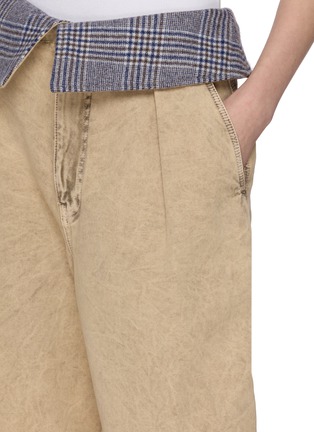  - LOEWE - Foldover Wool Waistband Cotton Mom Jeans