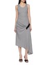 Main View - Click To Enlarge - LOEWE - Asymmetrical Belted Cotton Blend Tank Dress