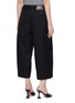 Back View - Click To Enlarge - LOEWE - Front Pleated Cropped Cotton Silk Pants