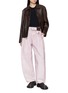 Figure View - Click To Enlarge - LOEWE - Belted Front Pleat Denim Jeans