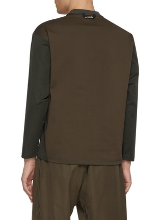 Back View - Click To Enlarge - AND WANDER - Long Sleeve Hybrid Double Woven Top