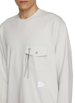  - AND WANDER - Carabiner Clip Pocket Heavy Cotton T-Shirt