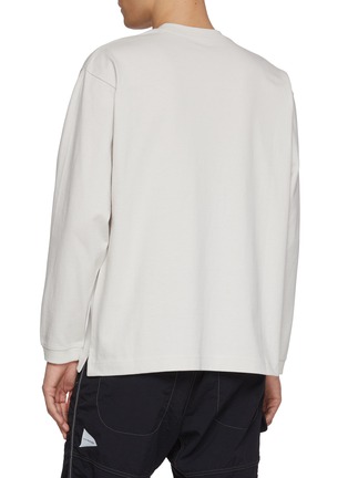 Back View - Click To Enlarge - AND WANDER - Carabiner Clip Pocket Heavy Cotton T-Shirt