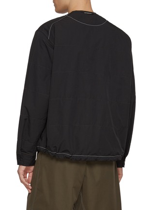 Back View - Click To Enlarge - AND WANDER - Collarless Octa Shirt Jacket