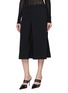 Front View - Click To Enlarge - ALAÏA - Bermuda Front Pleat Wool Shorts