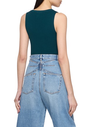 Back View - Click To Enlarge - ALAÏA - Rib Knit Tank Bodysuit