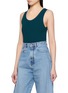 Front View - Click To Enlarge - ALAÏA - Rib Knit Tank Bodysuit