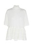ALAÏA Short Sleeve Wool Peplum Top