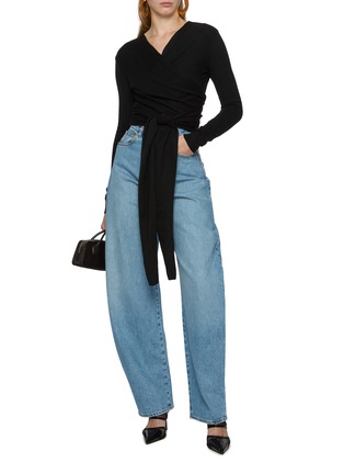 Figure View - Click To Enlarge - ALAÏA - Round Leg Denim Jeans