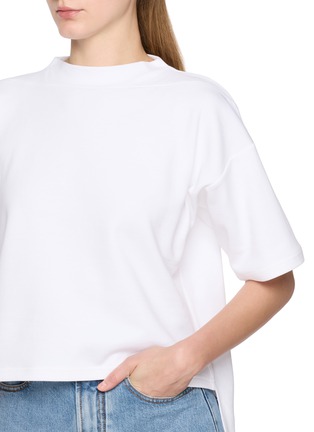  - ALAÏA - Boxy Cotton Blend T-Shirt