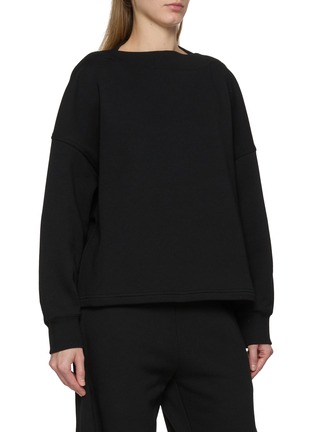 Front View - Click To Enlarge - ALAÏA - Boatneck Cotton Sweater