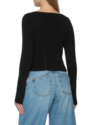 Back View - Click To Enlarge - ALAÏA - Corset Knit Top