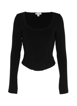 Main View - Click To Enlarge - ALAÏA - Corset Knit Top