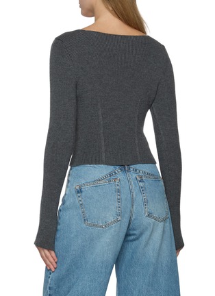 Back View - Click To Enlarge - ALAÏA - Corset Knit Top