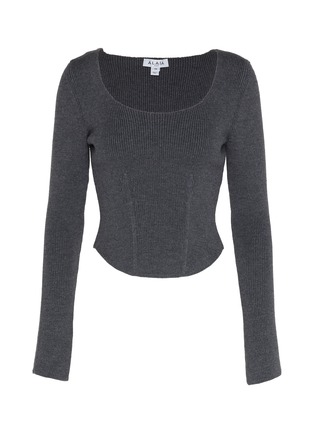 Main View - Click To Enlarge - ALAÏA - Corset Knit Top