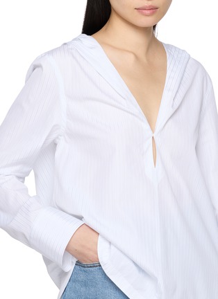  - ALAÏA - Hooded Cotton Shirt