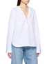 Front View - Click To Enlarge - ALAÏA - Hooded Cotton Shirt