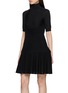 Front View - Click To Enlarge - ALAÏA - Turtleneck Crinoline Mini Knit Dress