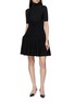Figure View - Click To Enlarge - ALAÏA - Turtleneck Crinoline Mini Knit Dress