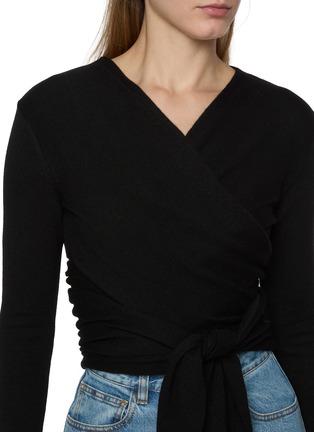  - ALAÏA - Long Sleeve Wrapped Knit Top