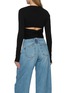 Back View - Click To Enlarge - ALAÏA - Long Sleeve Wrapped Knit Top