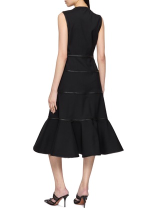 Back View - Click To Enlarge - ALAÏA - Tiered Mermaid Dress