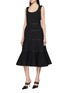 Front View - Click To Enlarge - ALAÏA - Tiered Mermaid Dress