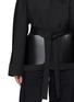  - ALAÏA - Wrap Tie Waist Wool Leather Jacket