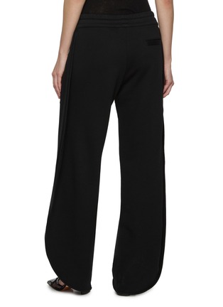 Back View - Click To Enlarge - ALAÏA - Petal Cotton Fleece Jogger Pants