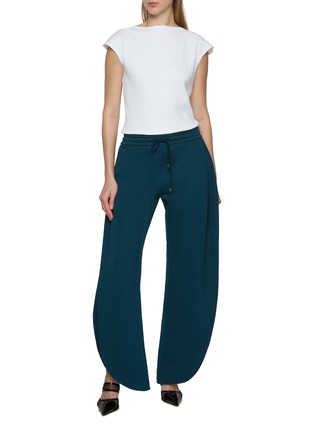 Figure View - Click To Enlarge - ALAÏA - Petal Cotton Fleece Jogger Pants