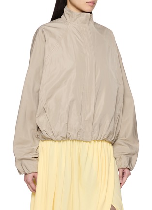 Front View - Click To Enlarge - ALAÏA - High Neck Elasticated Windbreaker