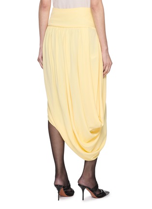 Back View - Click To Enlarge - ALAÏA - Twisted Asymmetrical Midi Skirt